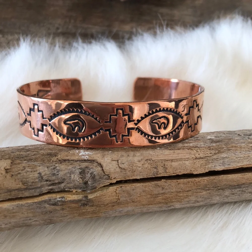 COPY - New Navajo Artisan Waylon Plummer Copper Bracelet